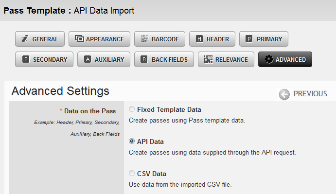 api passbook import customizing passes during delivery for api data import