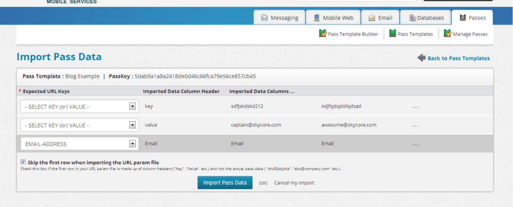Blog-mergemail5 create security keys for pass data