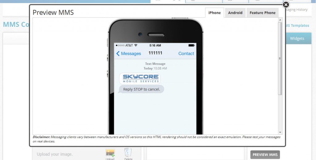 MMS Preview MMS Preview Tool