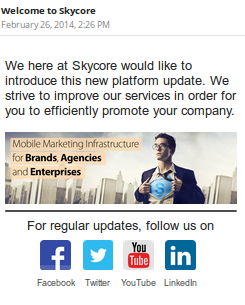 add social media buttons to email templates