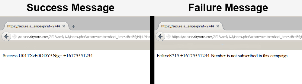 successfailure-messages success message and failure message demos