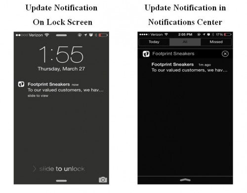 ios-update-notifications_v2 update notification on lock screen