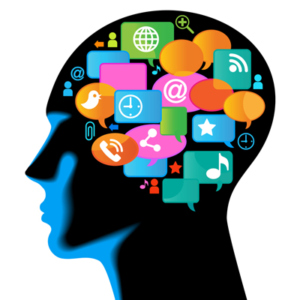 Media-Human-mobile.The development of global communications. Com brand recall in the mind