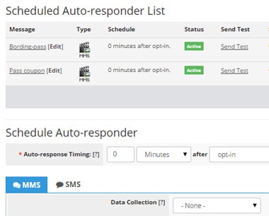 Schedule text alerts and auto-responses.