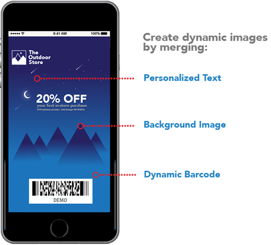 Create dynamic images and content