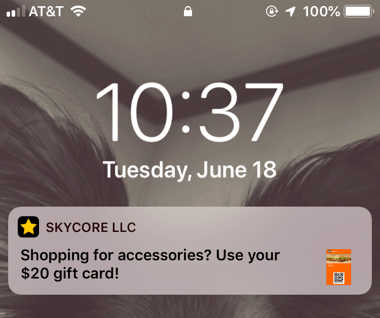 iBeacon Notifications for Apple Wallet