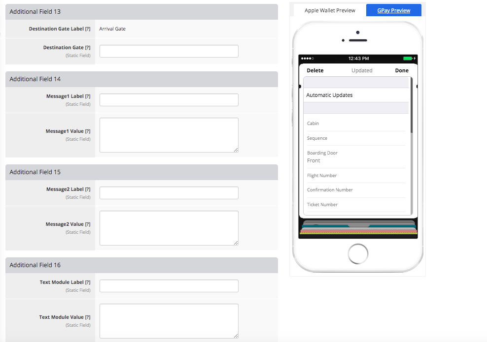 Additional fields 4
