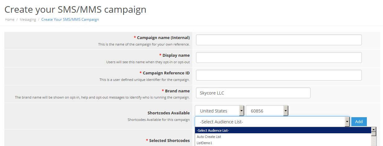 Create Campaign