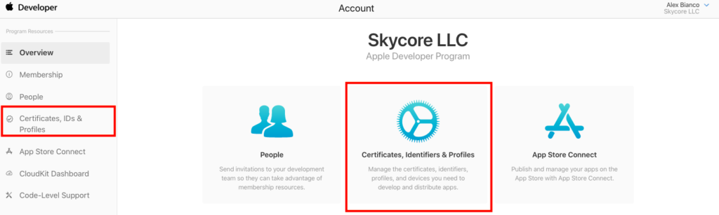 Apple Developer Site