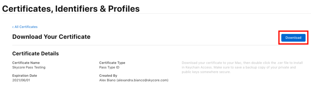 Download Certificate