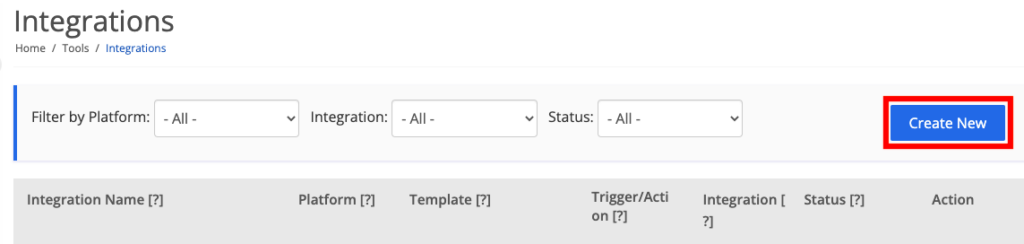 create a new skycore integration
