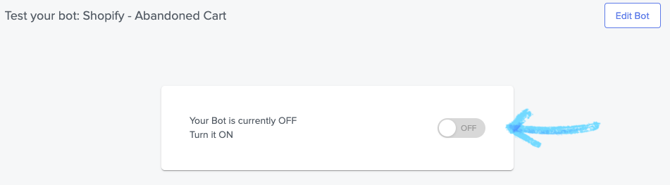 Turn on the Messaging Action Bot