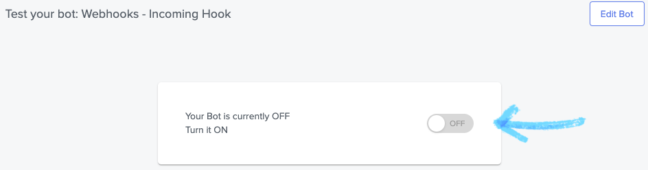 Turn the wallet trigger bot on