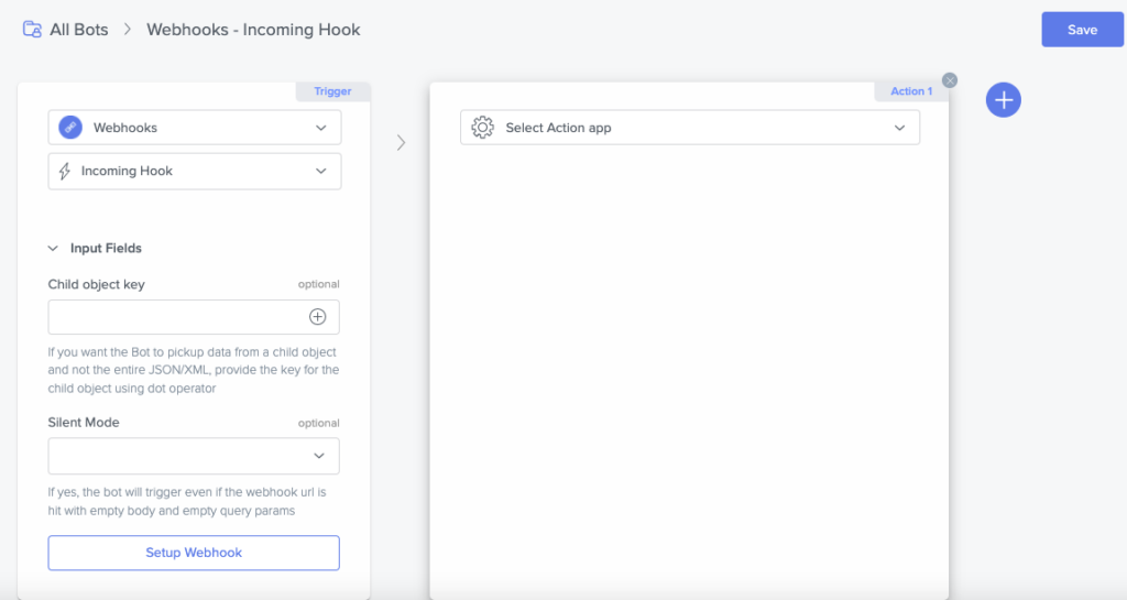 Create the webhook trigger