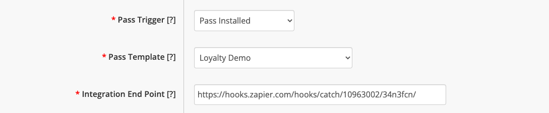 pass installed trigger