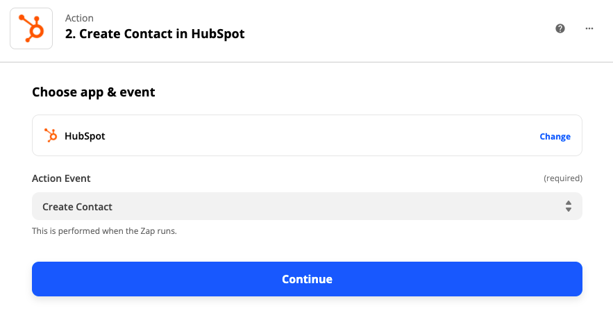 set up the action for messaging on zapier