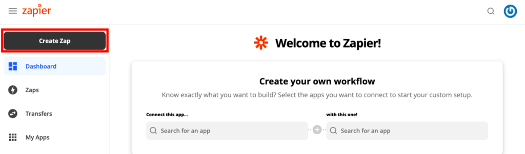 create a messaging action zap