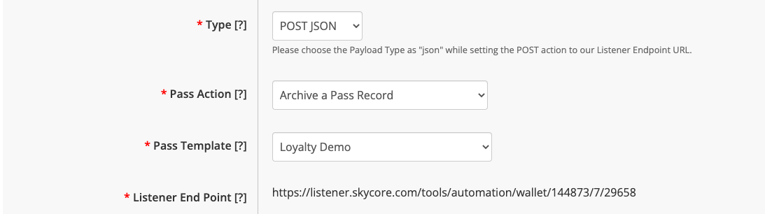 archive a pass record action