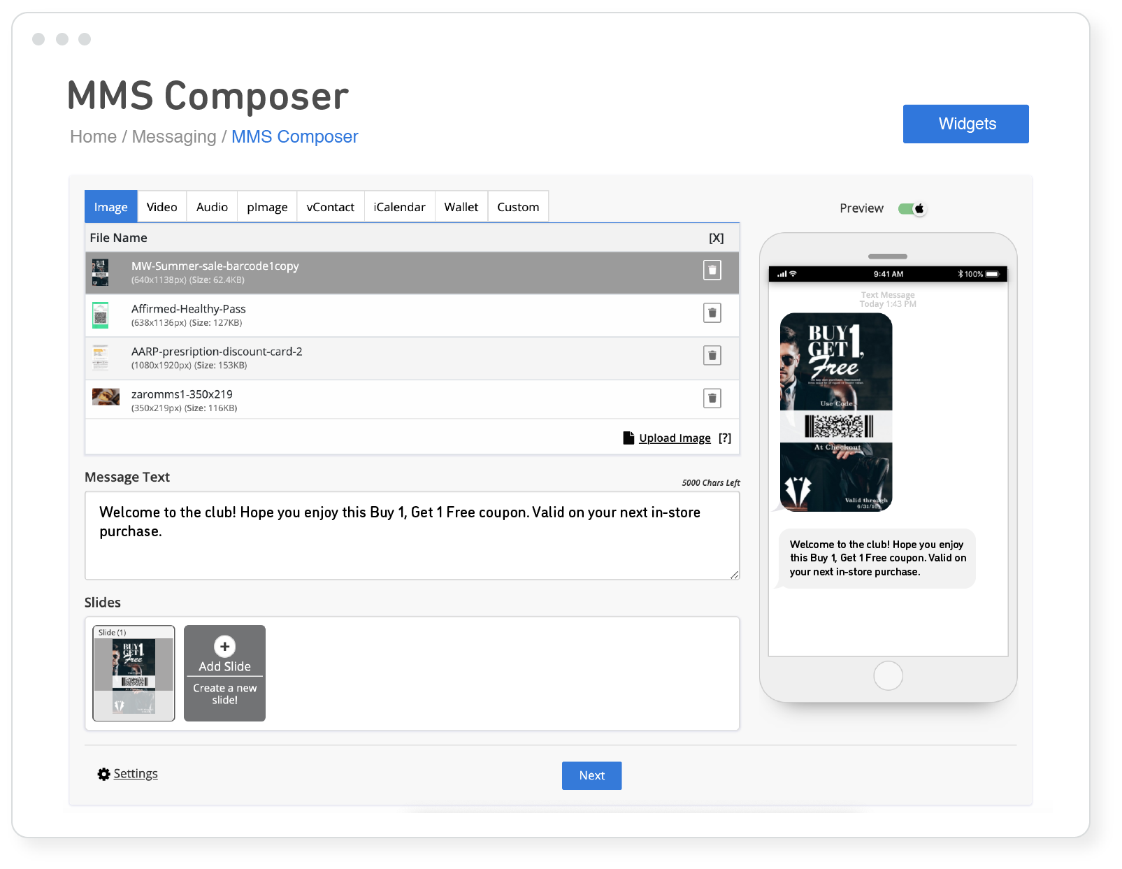 MMS Composer